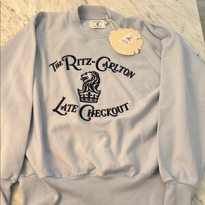 The Ritz-Carlton Late Checkout Light Blue Sweatshirt